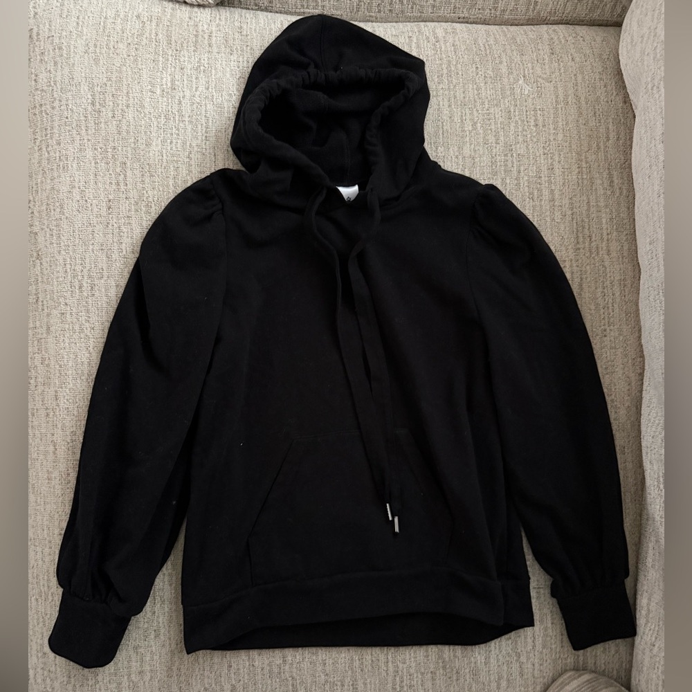 Black hoodie with front pocket